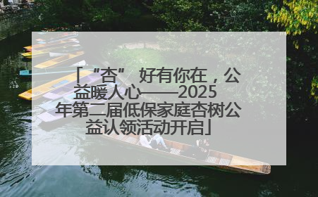 “杏” 好有你在，公益暖人心——2025 年第二届低保家庭杏树公益认领活动开启