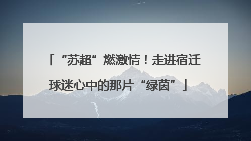 “苏超”燃激情！走进宿迁球迷心中的那片“绿茵”