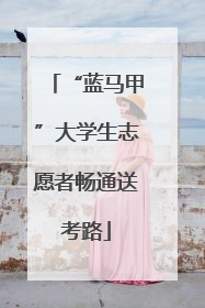 “蓝马甲”大学生志愿者畅通送考路