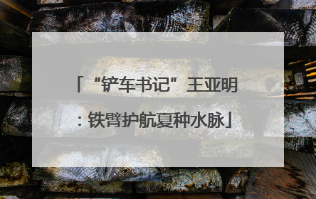 “铲车书记”王亚明：铁臂护航夏种水脉