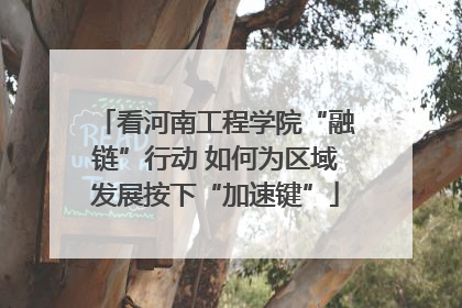 看河南工程学院“融链”行动 如何为区域发展按下“加速键”