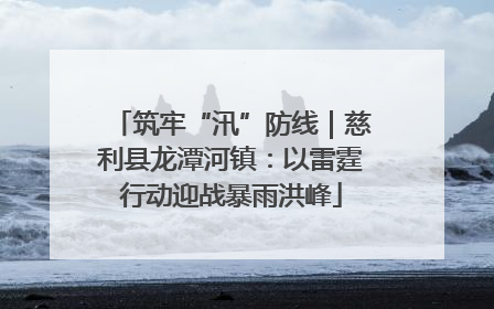 筑牢“汛”防线｜慈利县龙潭河镇：以雷霆行动迎战暴雨洪峰