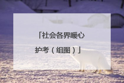 社会各界暖心护考（组图）