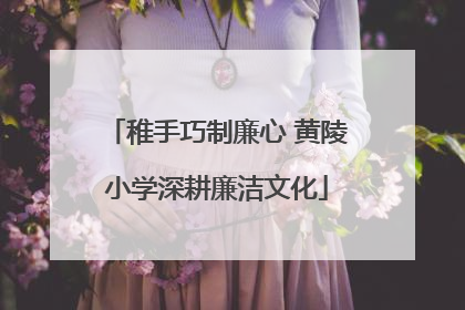 稚手巧制廉心 黄陵小学深耕廉洁文化