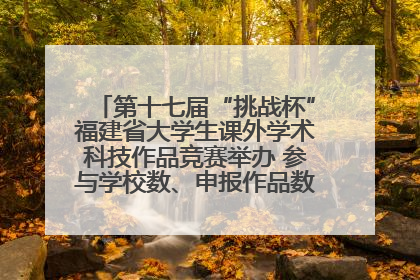 第十七届“挑战杯”福建省大学生课外学术科技作品竞赛举办 参与学校数、申报作品数创历史新高