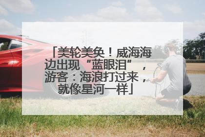 美轮美奂！威海海边出现“蓝眼泪”，游客：海浪打过来，就像星河一样