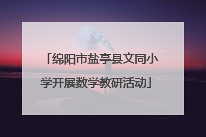 绵阳市盐亭县文同小学开展数学教研活动
