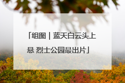组图｜蓝天白云头上悬 烈士公园最出片