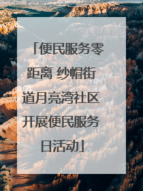 便民服务零距离 纱帽街道月亮湾社区开展便民服务日活动