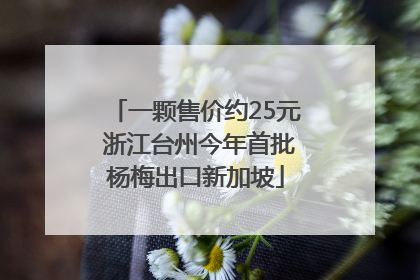 一颗售价约25元 浙江台州今年首批杨梅出口新加坡