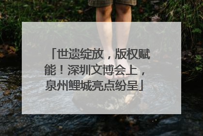 世遗绽放，版权赋能！深圳文博会上，泉州鲤城亮点纷呈