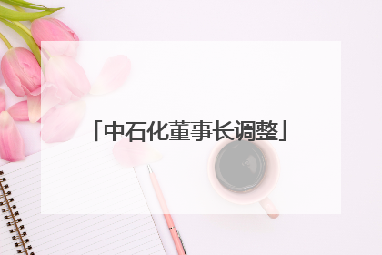 中石化董事长调整