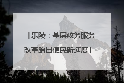 乐陵：基层政务服务改革跑出便民新速度