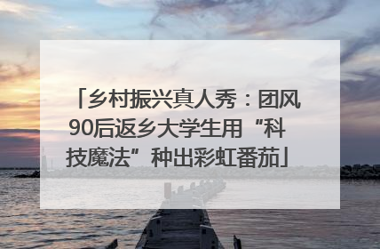 乡村振兴真人秀：团风90后返乡大学生用“科技魔法”种出彩虹番茄