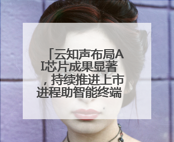 云知声布局AI芯片成果显著，持续推进上市进程助智能终端产业升级