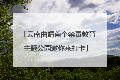 云南曲靖首个禁毒教育主题公园邀你来打卡
