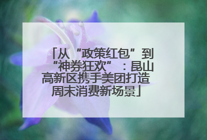 从“政策红包”到“神券狂欢”：昆山高新区携手美团打造周末消费新场景