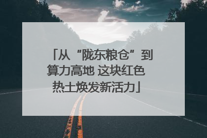 从“陇东粮仓”到算力高地 这块红色热土焕发新活力