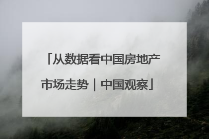从数据看中国房地产市场走势｜中国观察