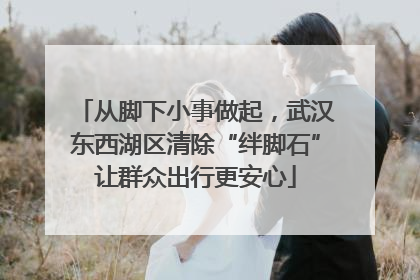 从脚下小事做起，武汉东西湖区清除“绊脚石”让群众出行更安心