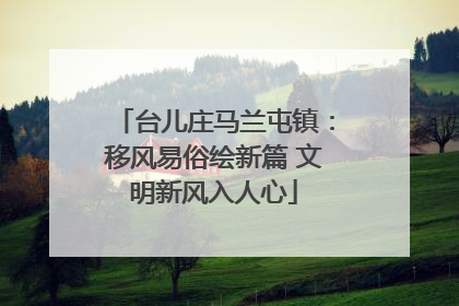 台儿庄马兰屯镇：移风易俗绘新篇 文明新风入人心