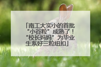 南工大实小的首批“小谷粒”成熟了！“校长妈妈”为毕业生系好三粒纽扣