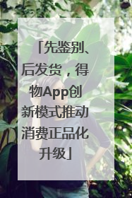 先鉴别、后发货，得物App创新模式推动消费正品化升级