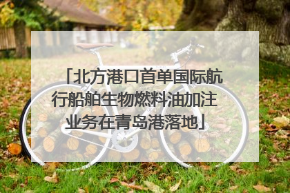 北方港口首单国际航行船舶生物燃料油加注业务在青岛港落地