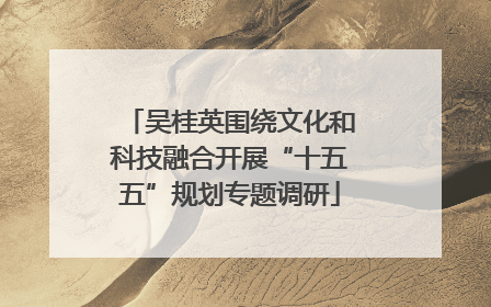 吴桂英围绕文化和科技融合开展“十五五”规划专题调研