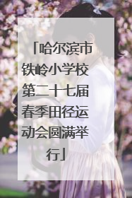 哈尔滨市铁岭小学校第二十七届春季田径运动会圆满举行