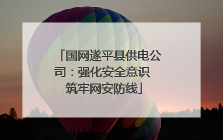 国网遂平县供电公司：强化安全意识 筑牢网安防线