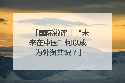 国际锐评丨“未来在中国”何以成为外资共识？