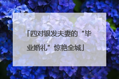 四对银发夫妻的“毕业婚礼”惊艳全城