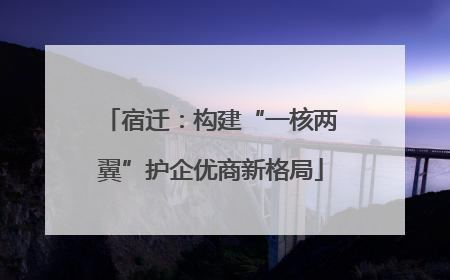 宿迁：构建“一核两翼”护企优商新格局