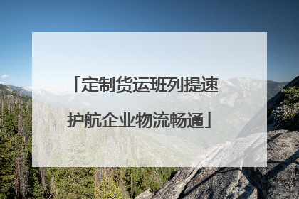 定制货运班列提速 护航企业物流畅通