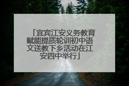 宜宾江安义务教育赋能提质轮训初中语文送教下乡活动在江安四中举行