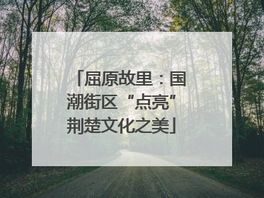 屈原故里：国潮街区“点亮”荆楚文化之美