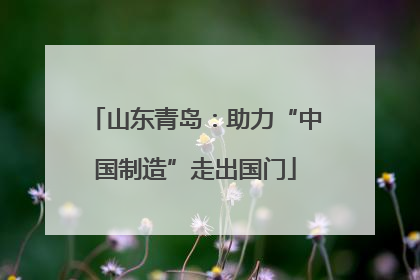 山东青岛：助力“中国制造”走出国门