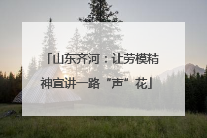 山东齐河：让劳模精神宣讲一路“声”花