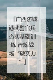 广西防城港武警官兵夯实基础训练 淬炼战场“硬实力”