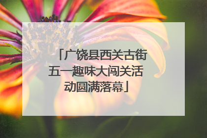 广饶县西关古街五一趣味大闯关活动圆满落幕