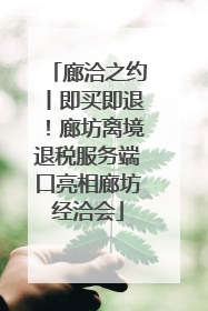 廊洽之约丨即买即退！廊坊离境退税服务端口亮相廊坊经洽会