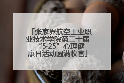 张家界航空工业职业技术学院第二十届“5·25”心理健康日活动圆满收官