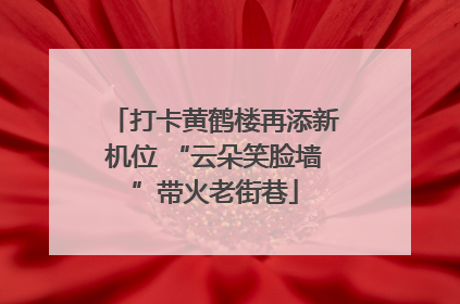 打卡黄鹤楼再添新机位 “云朵笑脸墙”带火老街巷