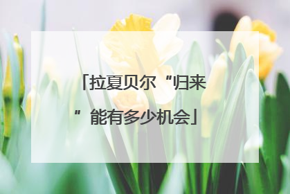 拉夏贝尔“归来”能有多少机会