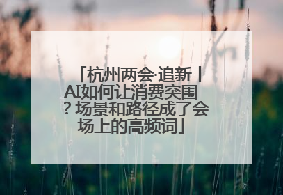 杭州两会·追新丨AI如何让消费突围？场景和路径成了会场上的高频词