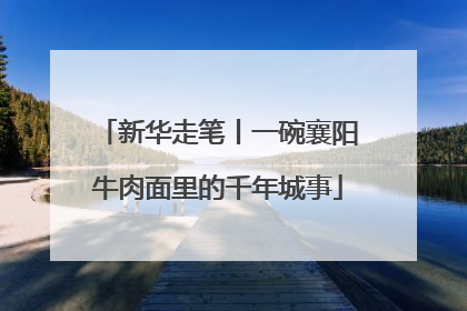 新华走笔丨一碗襄阳牛肉面里的千年城事