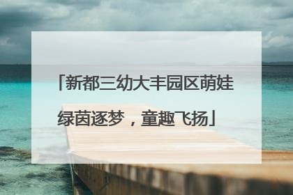 新都三幼大丰园区萌娃绿茵逐梦，童趣飞扬