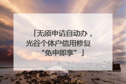 无须申请自动办，光谷个体户信用修复“免申即享”