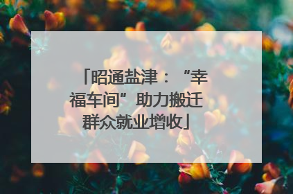 昭通盐津：“幸福车间”助力搬迁群众就业增收